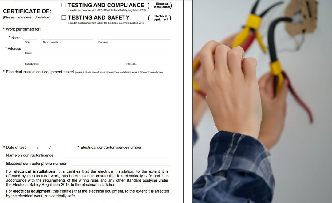Electrical Compliance Certificate QLD